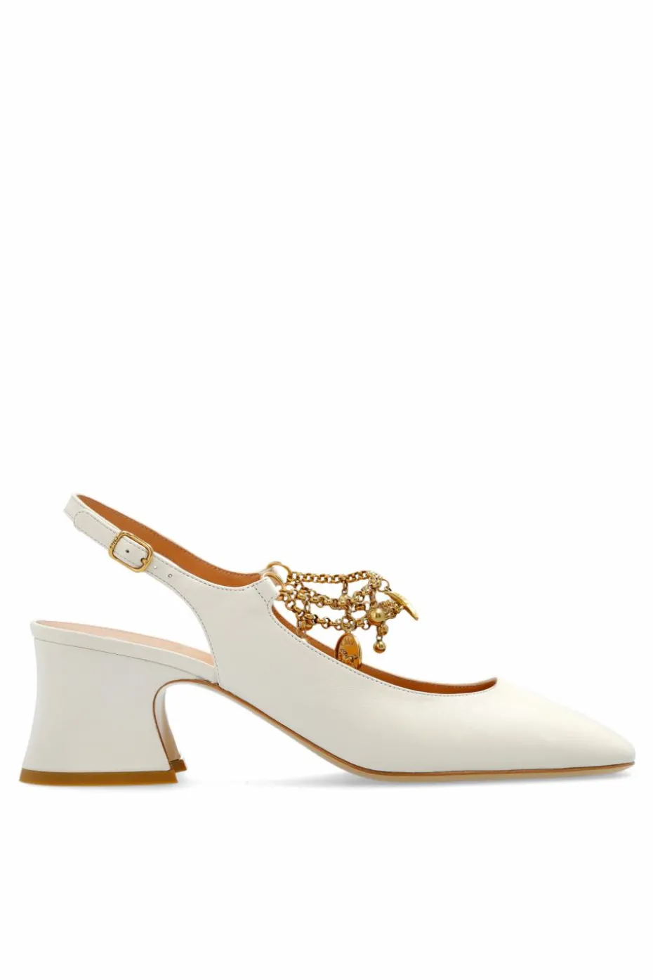 Chloé kremowy Buty na obcasie `Charms`
