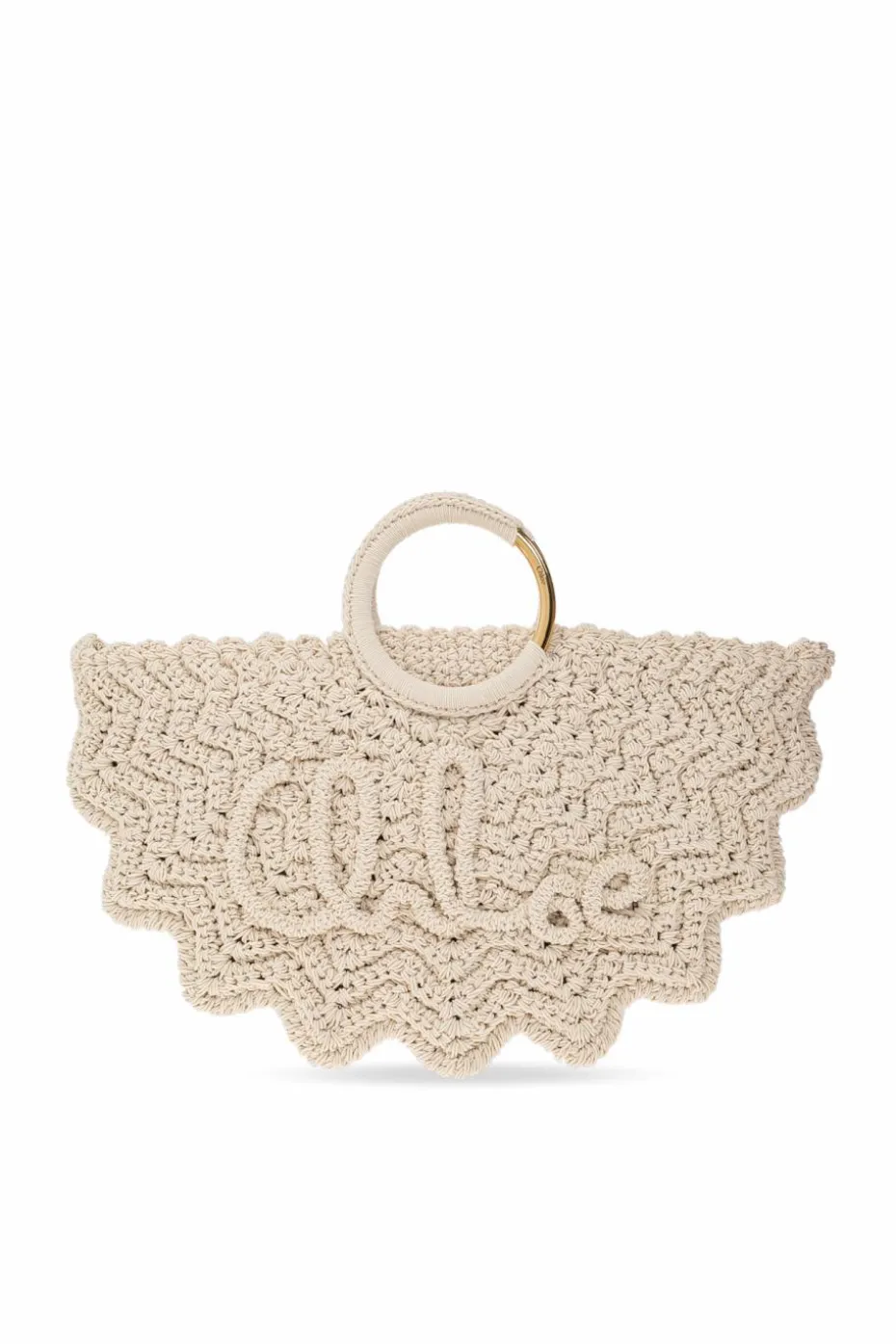 Chloé kremowy Torba do ręki `Bracelet Paravent`