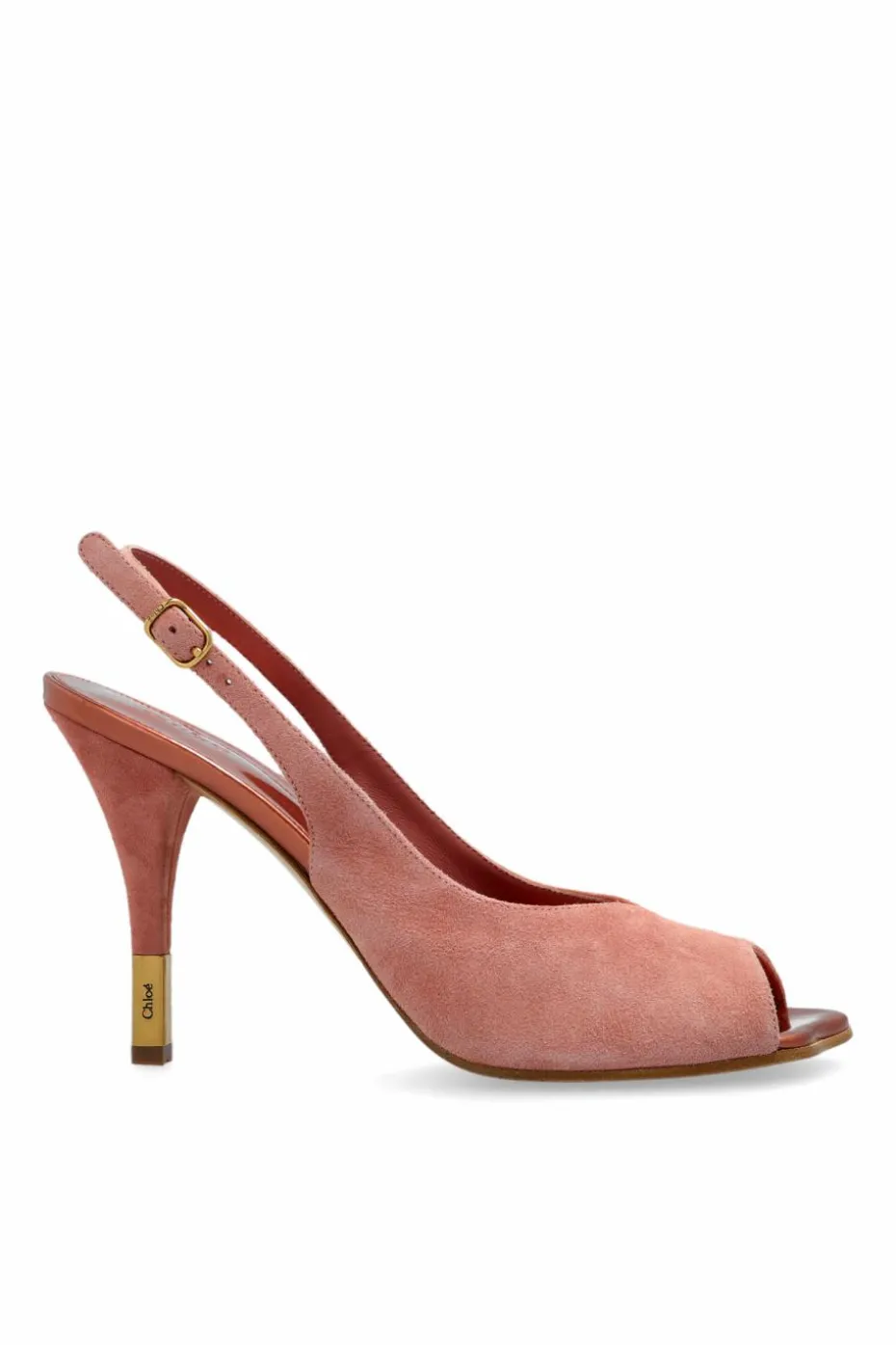 Chloé RÓŻOWY Buty na obcasie `Flower`