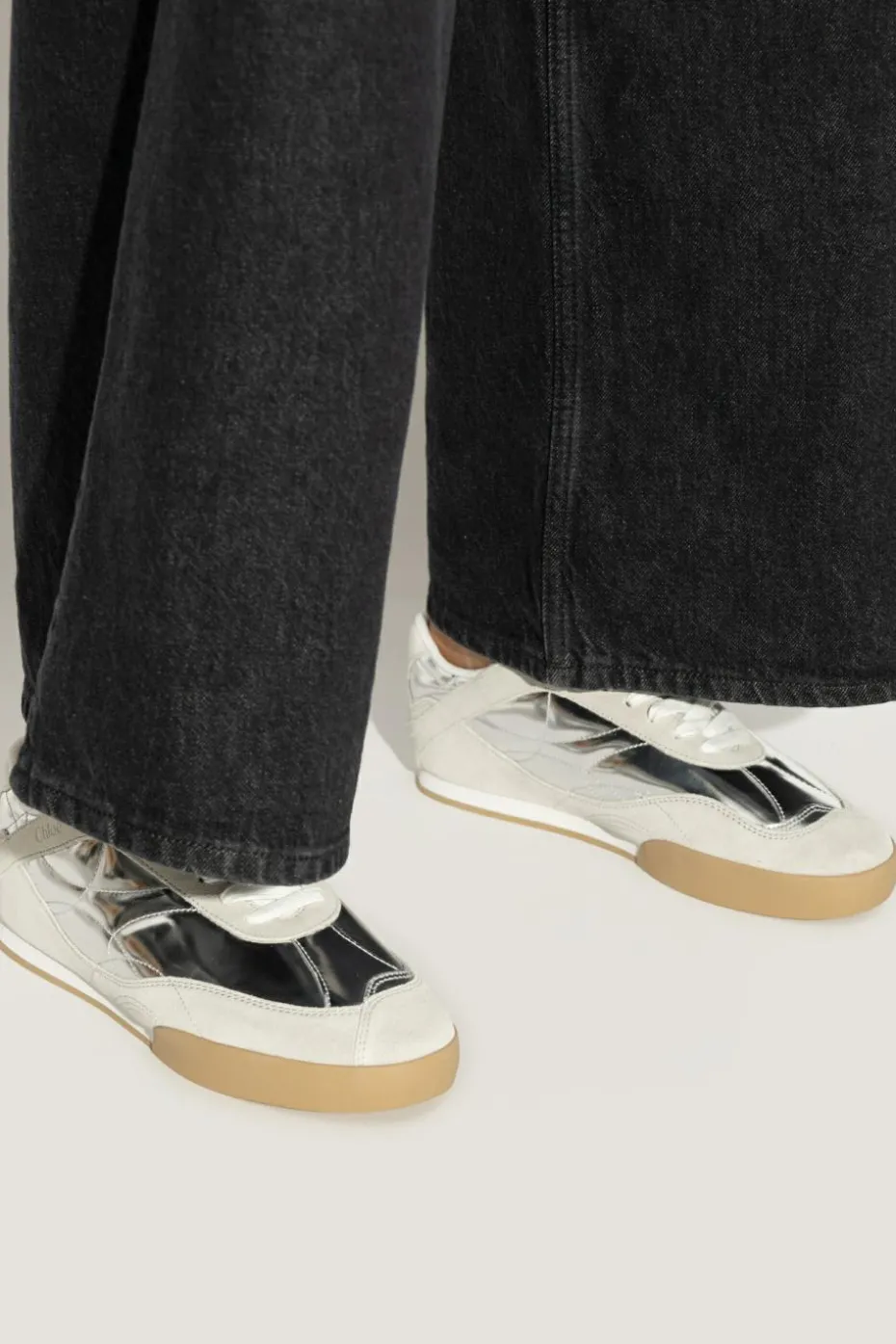 Chloé SREBRNY Buty sportowe `Kick`