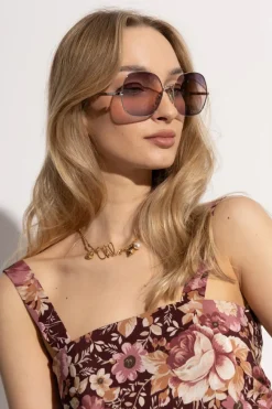 Chloé SREBRNY Okulary przeciwsłoneczne `Aly`