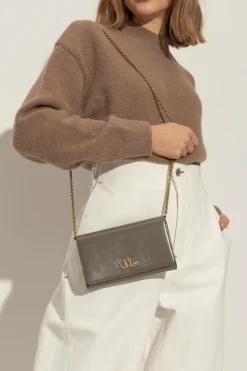 Chloé SZARY Portfel na łańcuchu `Iconic`