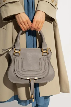 Chloé SZARY Torba na ramię ‘Marcie Double Small’