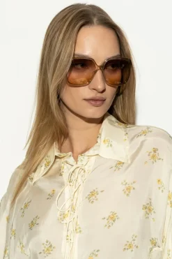 Chloé ZIELONY Okulary przeciwsłoneczne