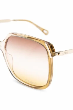 Chloé ZIELONY Okulary przeciwsłoneczne