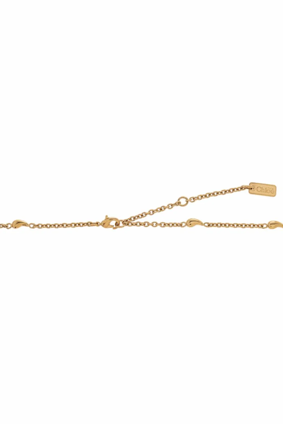 Chloé ZŁOTY Choker z logo