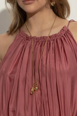 Chloé ZŁOTY Naszyjnik z zawieszką