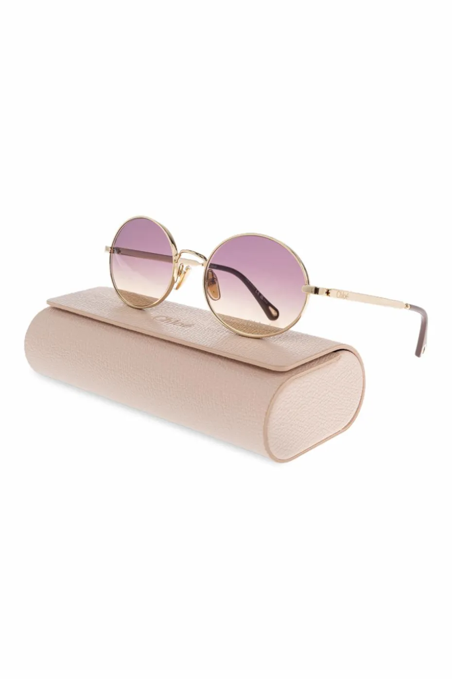 Chloé ZŁOTY Okulary przeciwsłoneczne