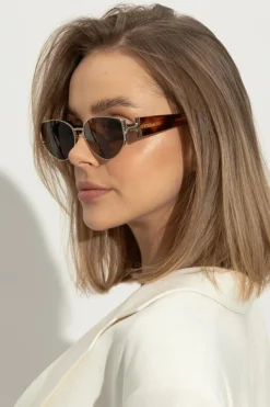 Chloé ZŁOTY Okulary przeciwsłoneczne