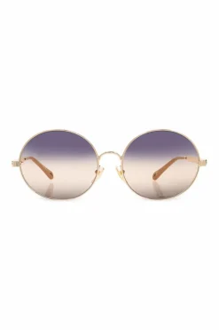 Chloé ZŁOTY Okulary przeciwsłoneczne `Aly`