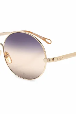 Chloé ZŁOTY Okulary przeciwsłoneczne `Aly`