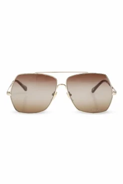 Chloé ZŁOTY Okulary przeciwsłoneczne