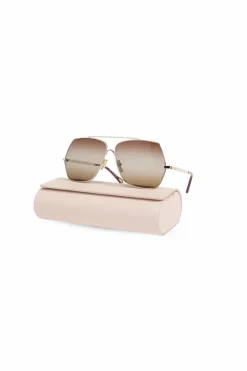Chloé ZŁOTY Okulary przeciwsłoneczne