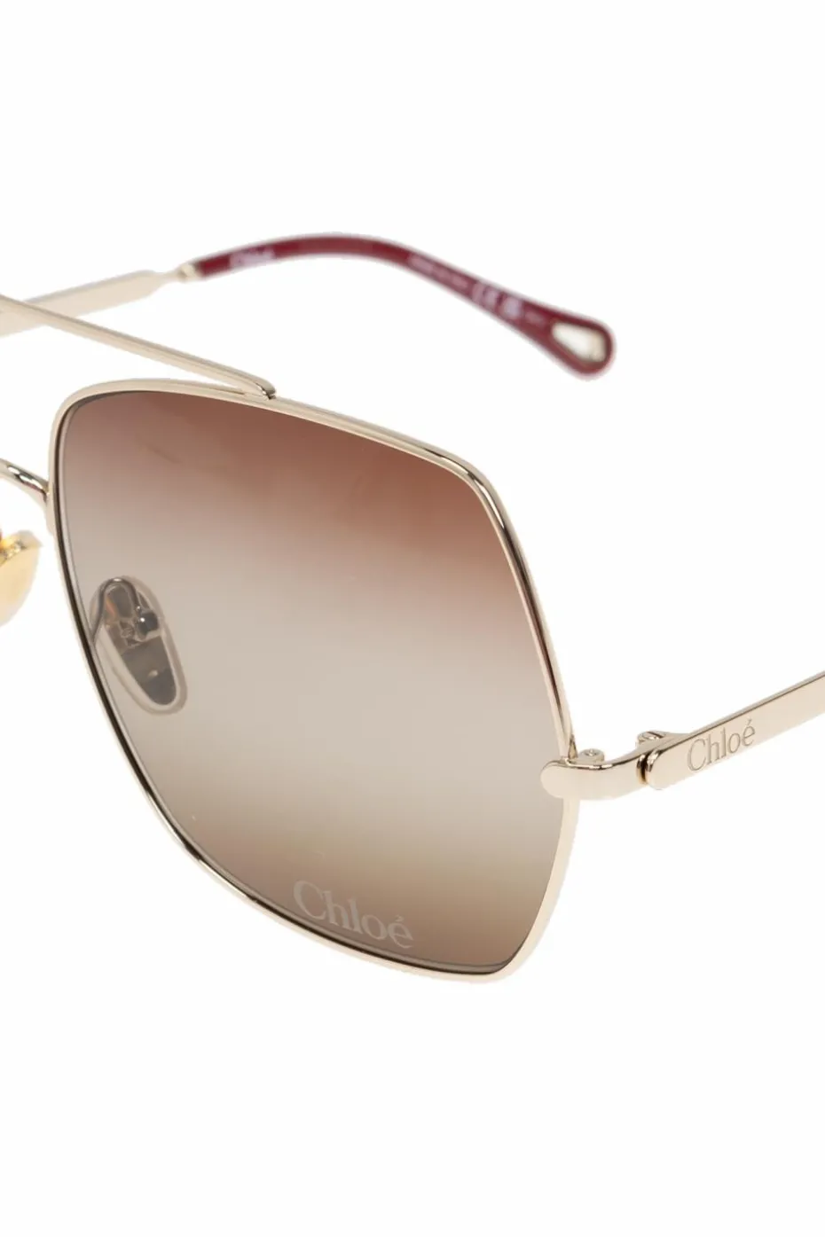 Chloé ZŁOTY Okulary przeciwsłoneczne