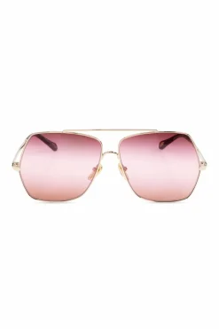 Chloé ZŁOTY Okulary przeciwsłoneczne
