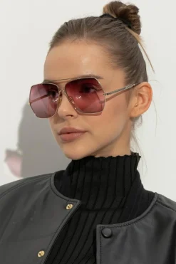 Chloé ZŁOTY Okulary przeciwsłoneczne