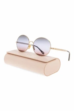 Chloé ZŁOTY Okulary przeciwsłoneczne `Aly`