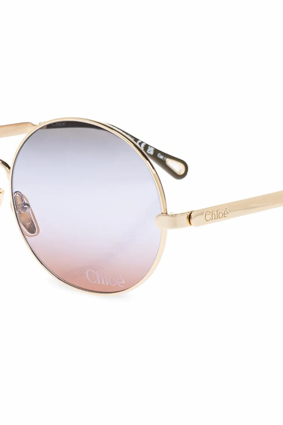 Chloé ZŁOTY Okulary przeciwsłoneczne `Aly`