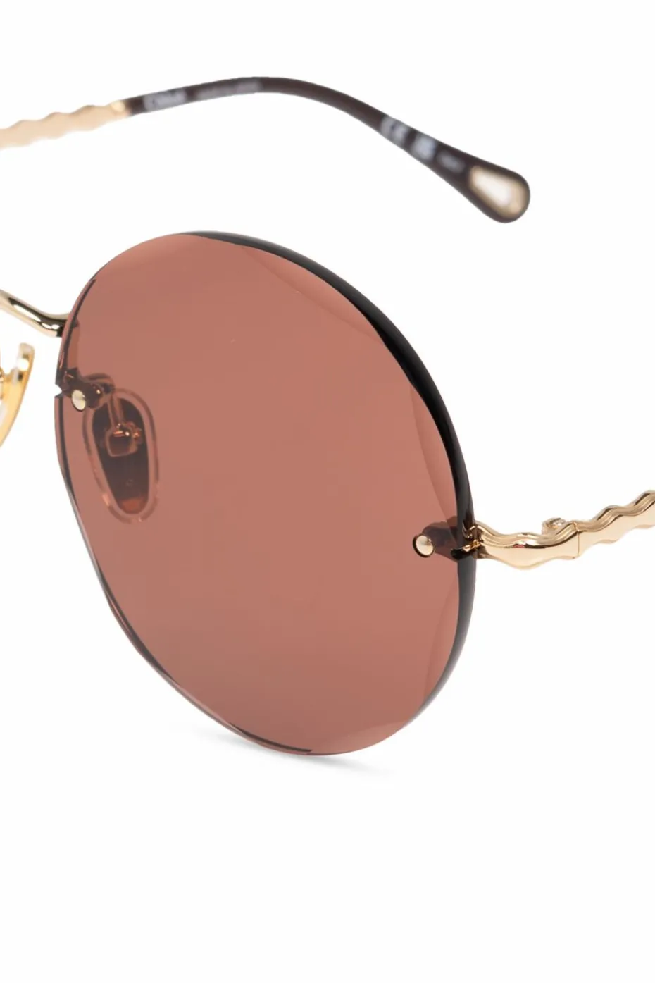 Chloé ZŁOTY Okulary przeciwsłoneczne