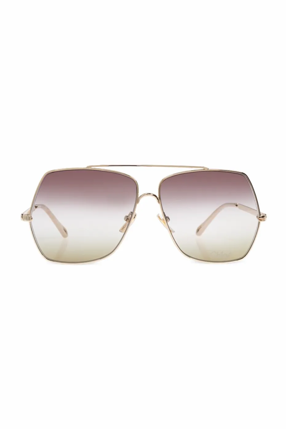 Chloé ZŁOTY Okulary przeciwsłoneczne `Aly`