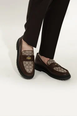 Coach BRĄZOWY Buty ‘Sig’ typu ‘loafers’