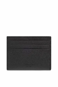 Coach CZARNY Etui na karty z logo