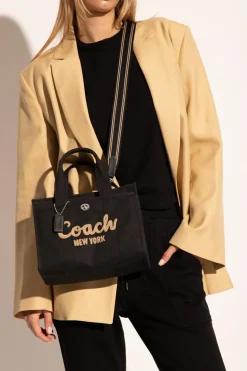 Coach CZARNY Torba na ramię z logo