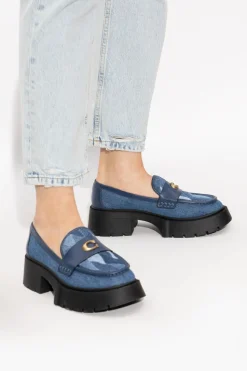 Coach GRANATOWY Buty z logo