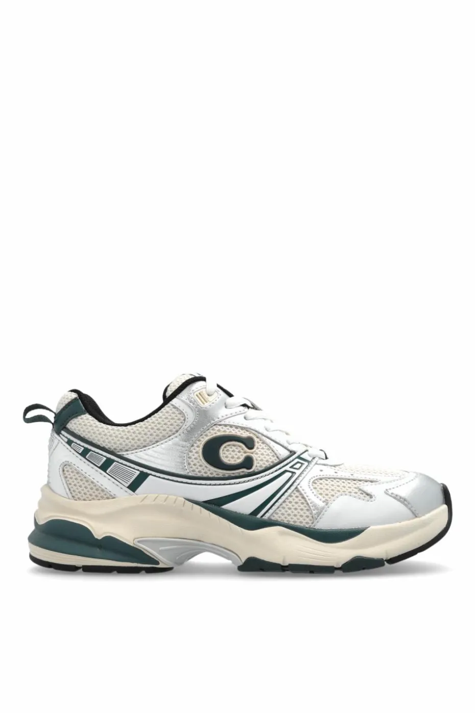 Coach kremowy Buty sportowe z logo