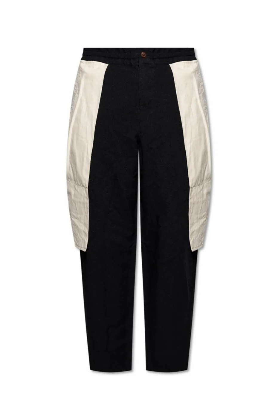 Comme des Garçons Black CZARNY Spodnie o luźnym kroju