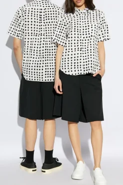 Comme des Garçons Black CZARNY Wełniane szorty
