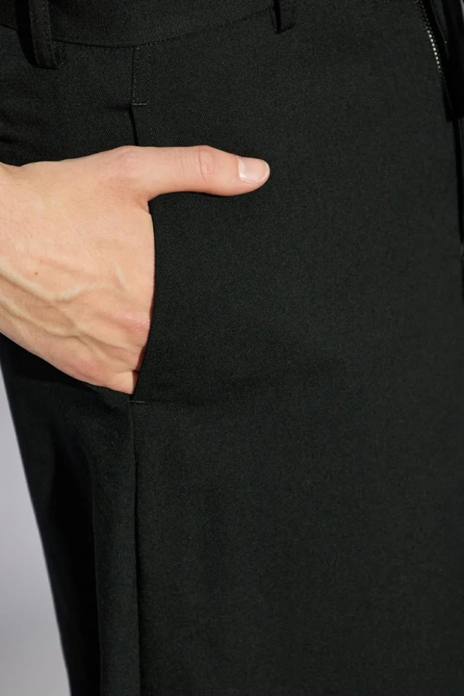 Comme des Garçons Black CZARNY Wełniane szorty