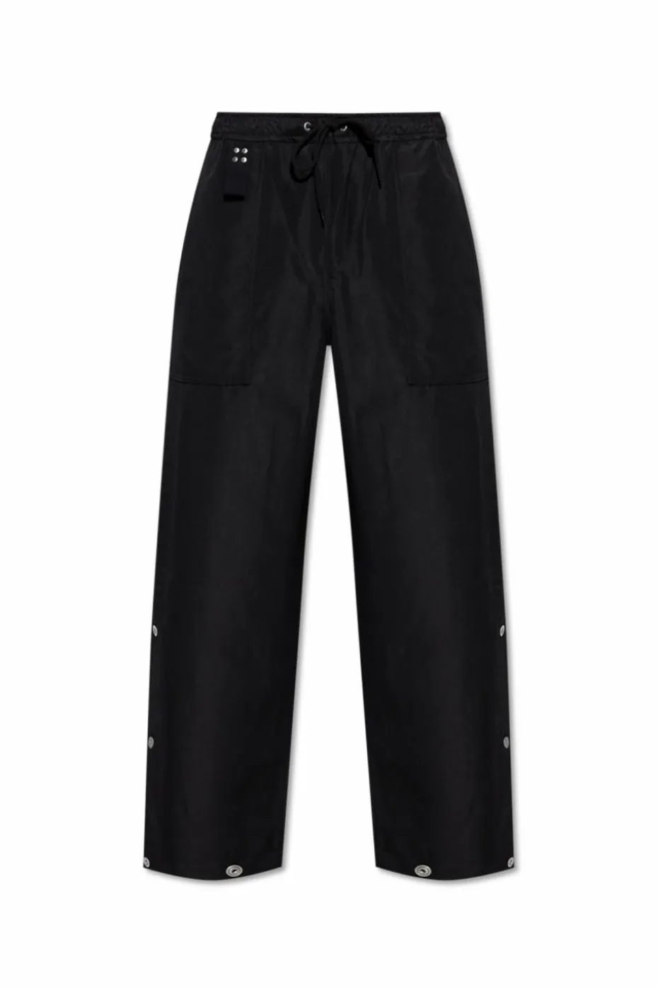 Comme des Garçons Homme Plus CZARNY Spodnie z zapięciami