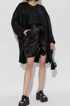 Comme des Garçons Noir Kei Ninomiya CZARNY Szorty z przeszyciem