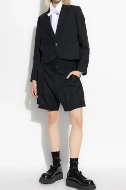 Comme des Garçons Noir Kei Ninomiya CZARNY Wełniane szorty
