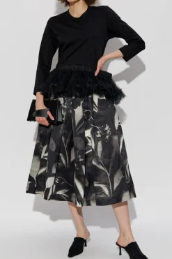 Comme des Garçons Noir Kei Ninomiya CZARNY Bawełniany top