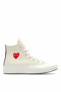 Comme des Garçons Play BIAŁY Comme des Garçons Play X Converse