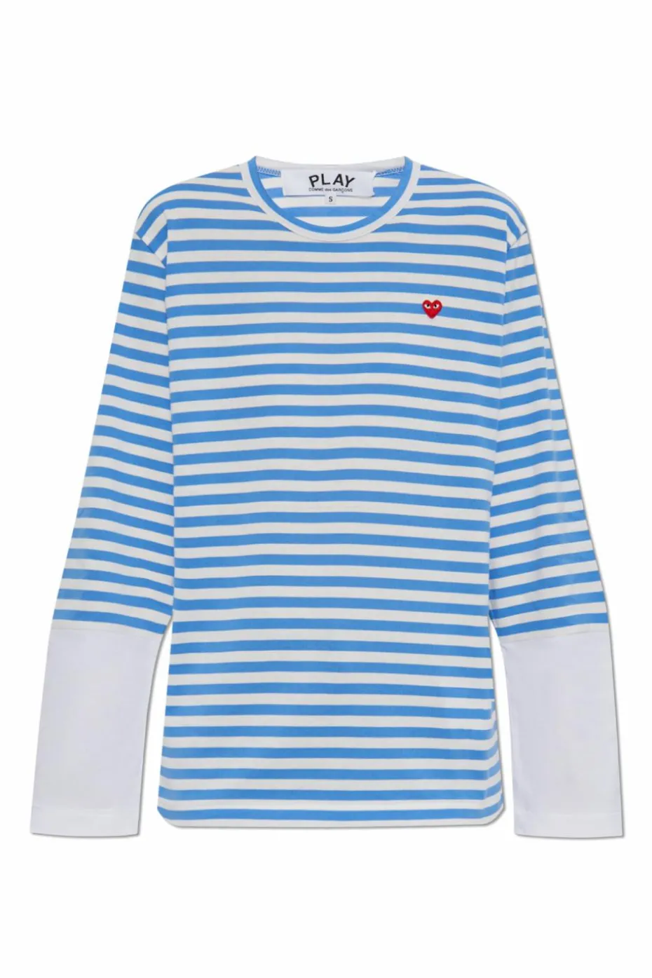 Comme des Garçons Play NIEBIESKI T-shirt z długimi rękawami