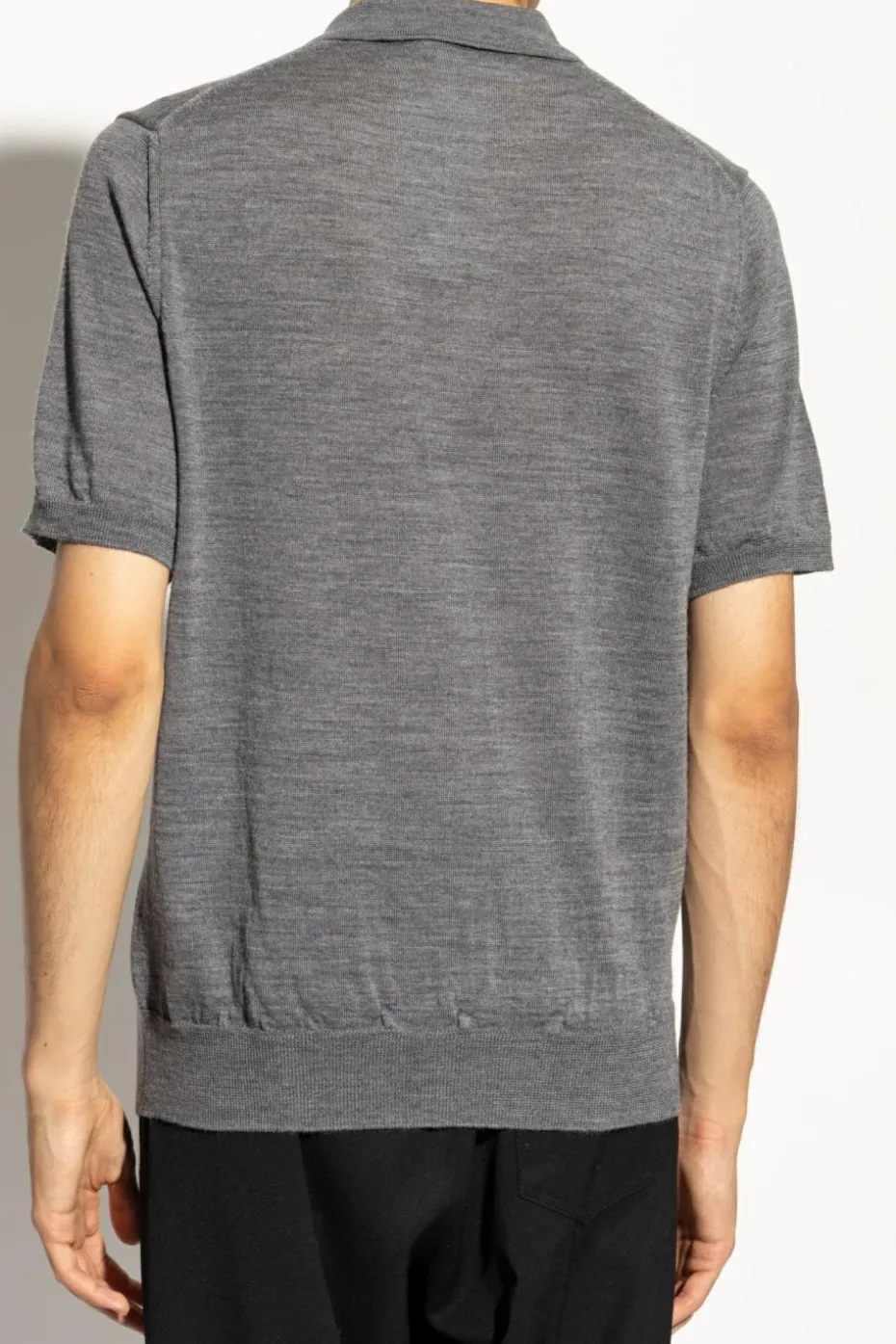 Comme des Garçons Play SZARY Wełniane polo