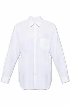 Comme des Garçons Shirt BIAŁY Koszula z kieszenią