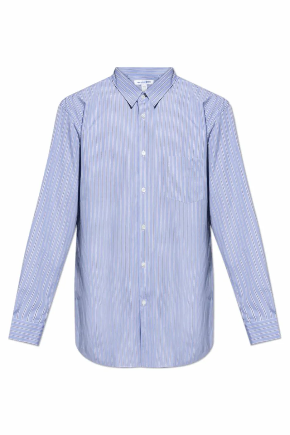 Comme des Garçons Shirt NIEBIESKI Koszula ze wzorem w pasy