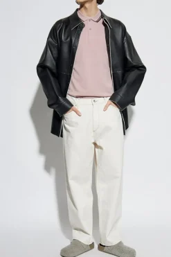 Comme des Garçons Shirt RÓŻOWY Polo z nadrukiem