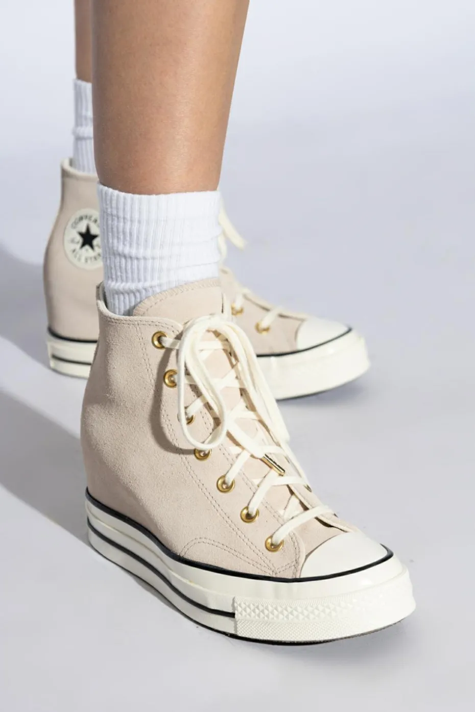 Converse beżowy Buty sportowe na koturnie ‘Chuck 70’