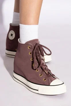 Converse FIOLETOWY Buty sportowe na koturnie ‘Chuck 70’