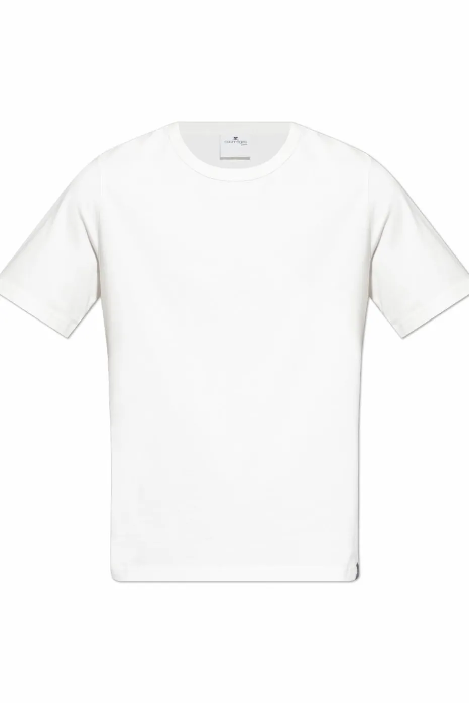 Courrèges BIAŁY T-shirt z logo