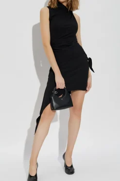 Courrèges CZARNY Asymetryczny top