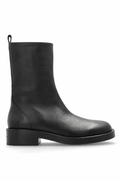 Courrèges CZARNY Skórzane buty