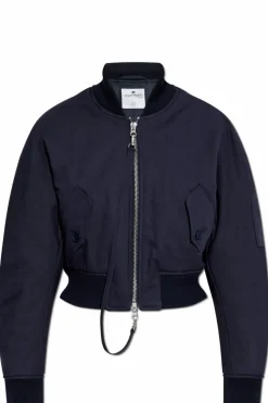 Courrèges GRANATOWY Kurtka typu `bomber`