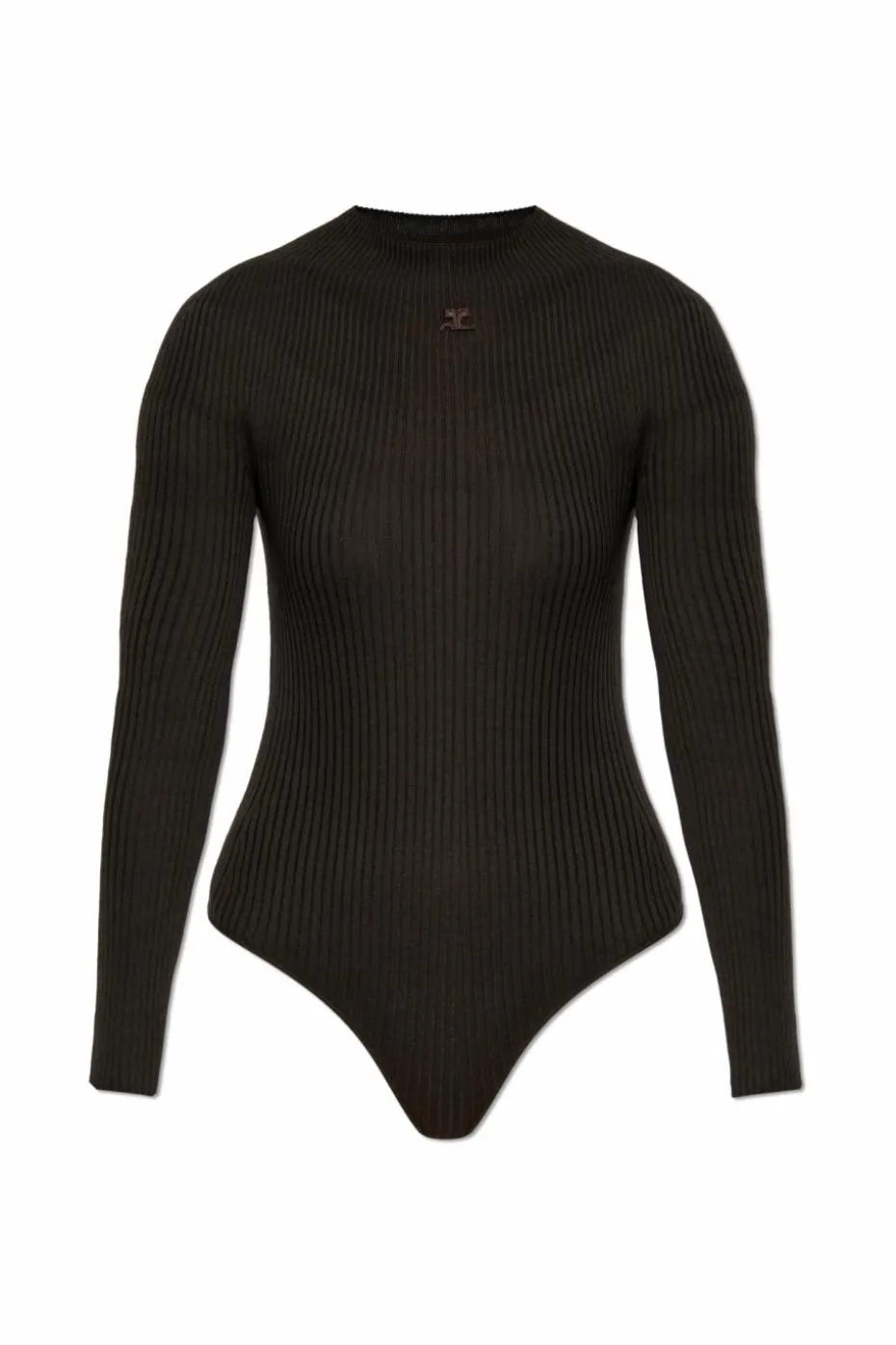 Courrèges SZARY Body z logo