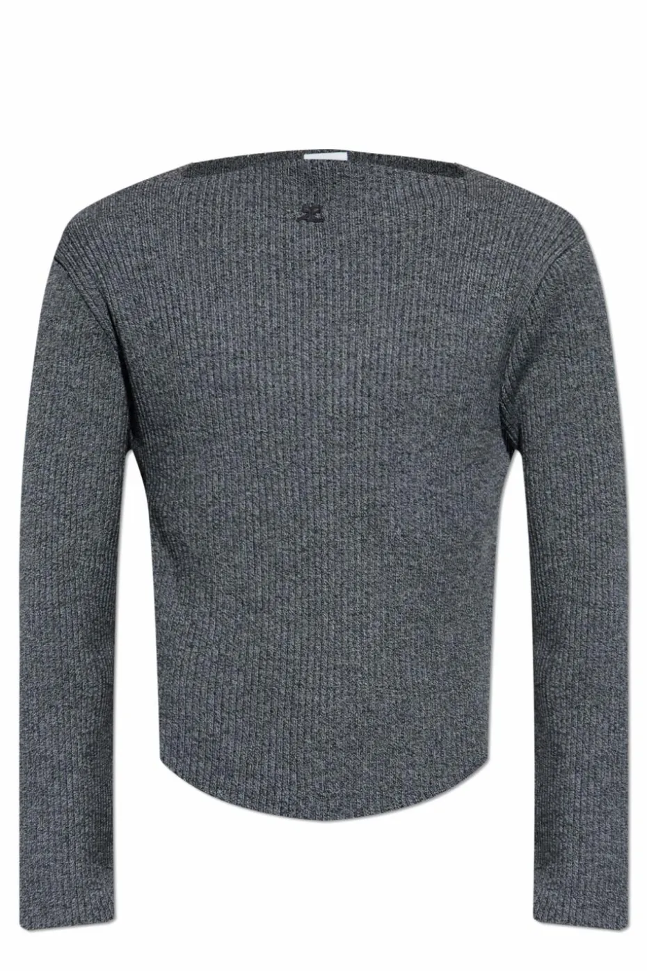 Courrèges SZARY Wełniany sweter